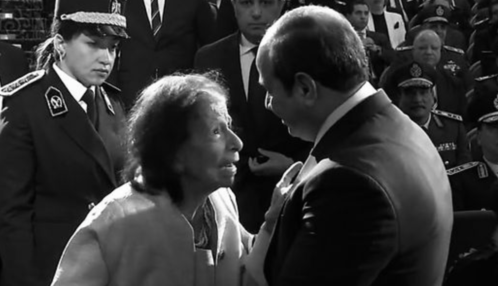 Dr. Laila Takla pictured with H.E. President Abdel Fattah El-Sisi