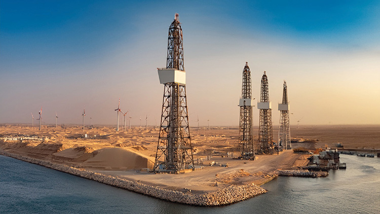 Oil and gas drilling operations in Egypt